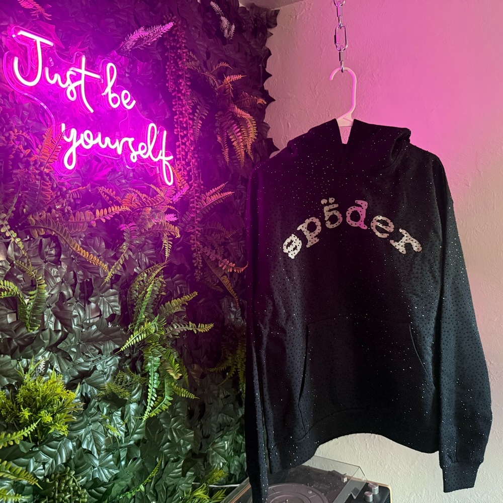 Black webstone Spider hoodie